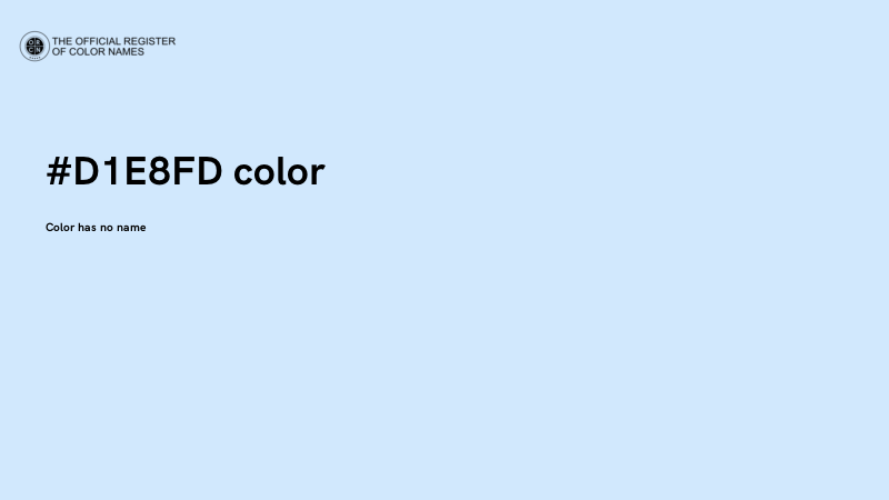 #D1E8FD color image