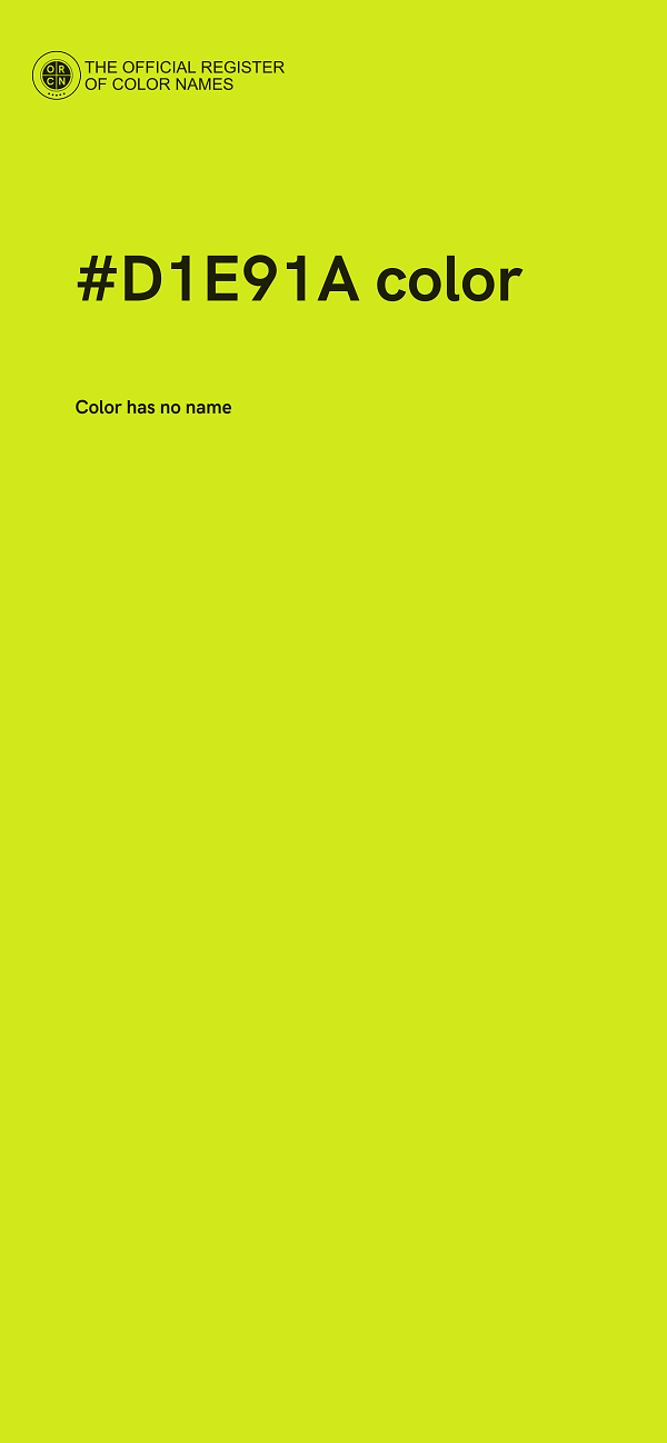 #D1E91A color image