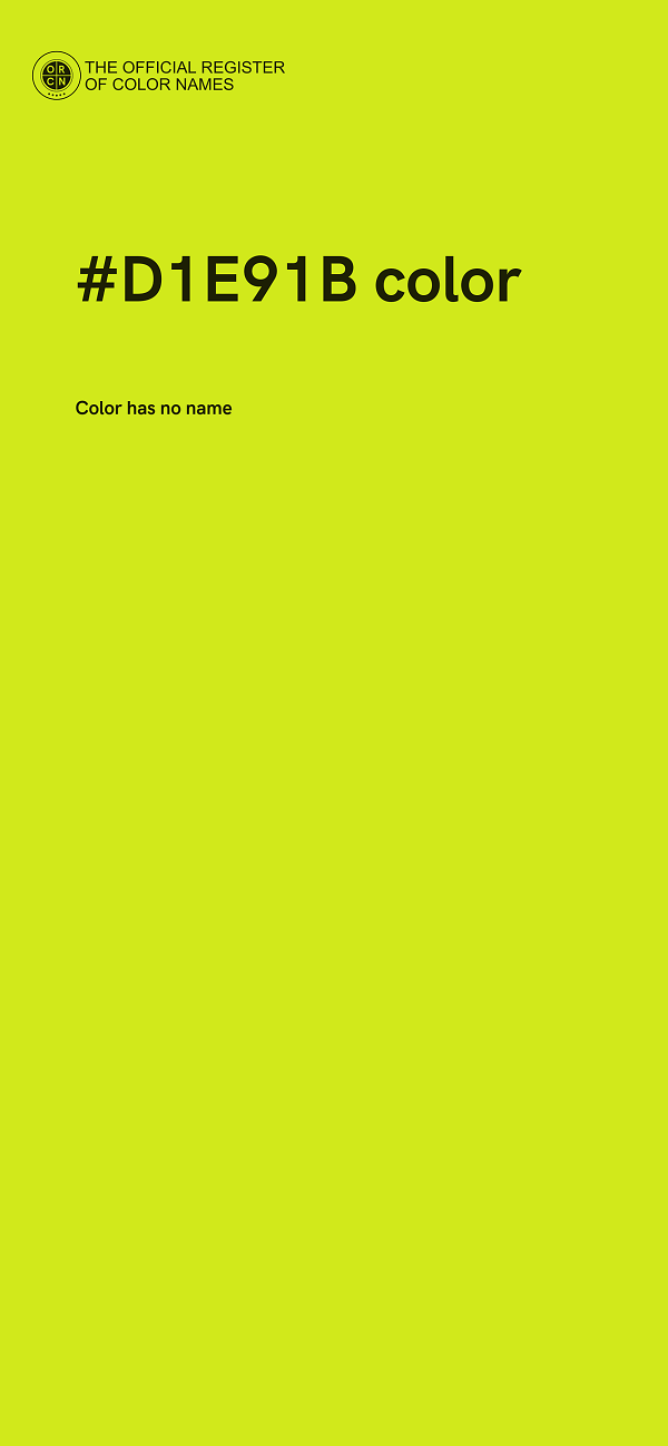 #D1E91B color image