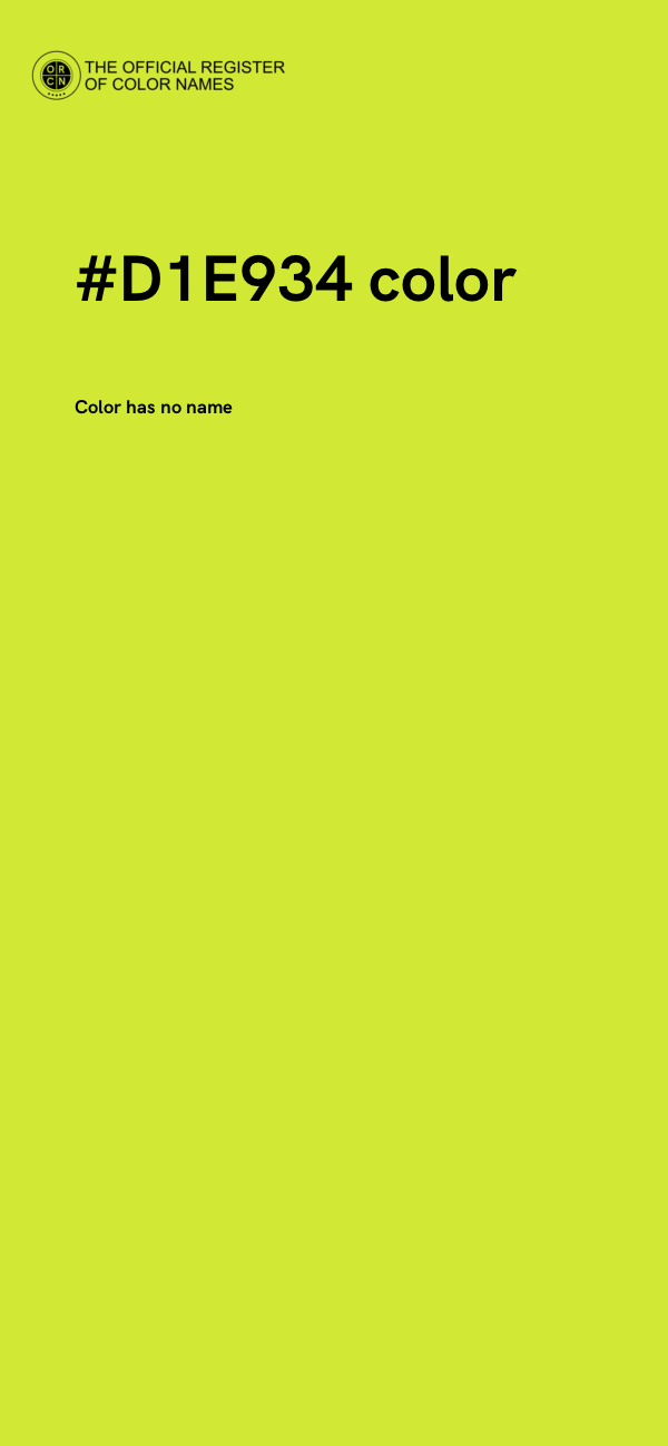 #D1E934 color image