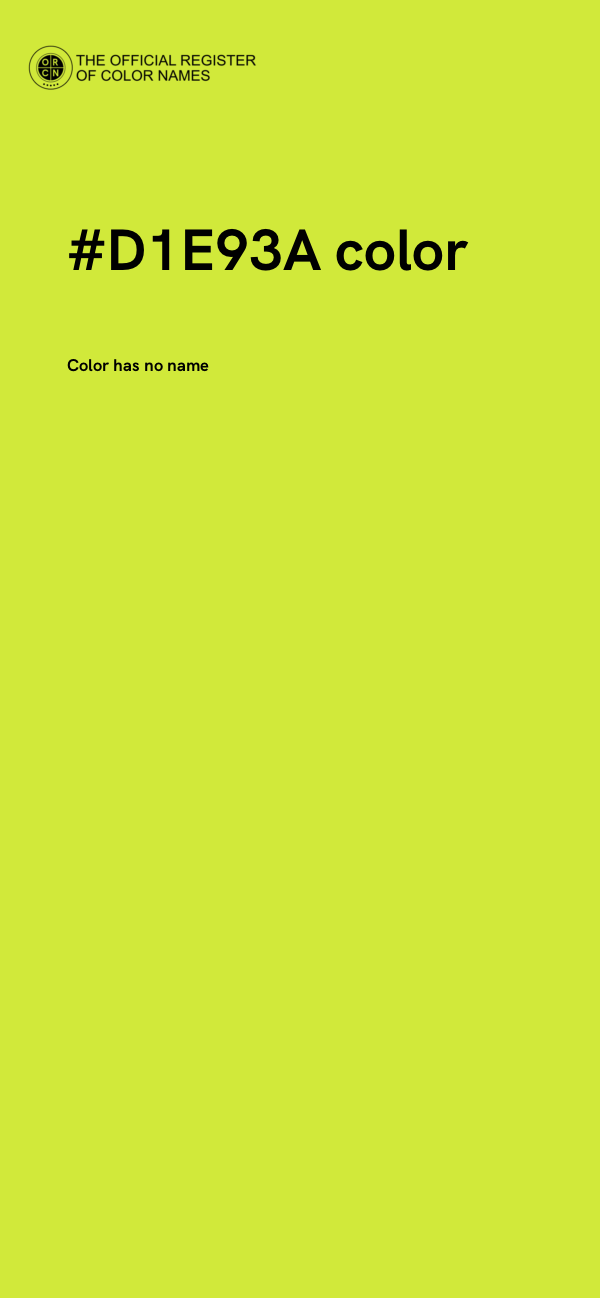 #D1E93A color image