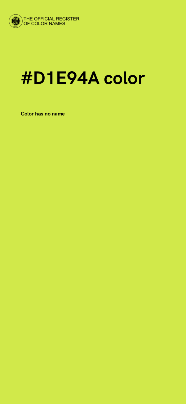 #D1E94A color image