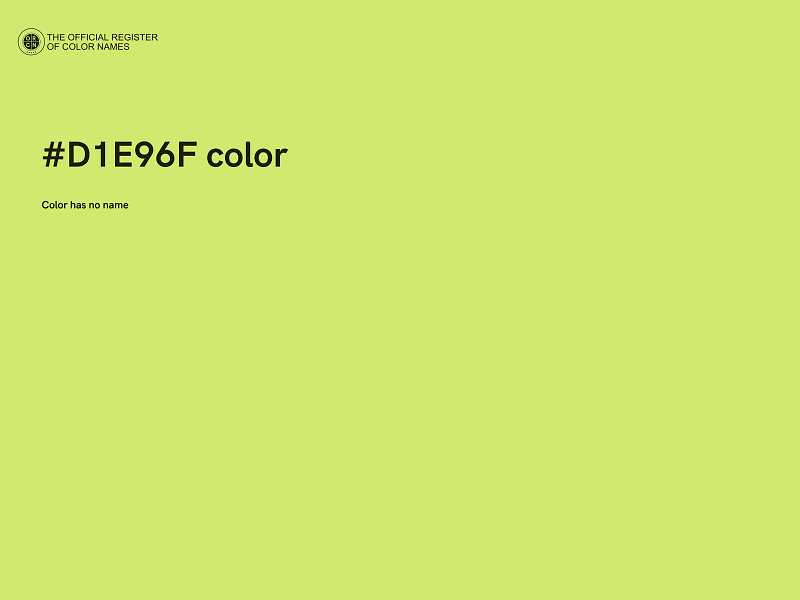 #D1E96F color image