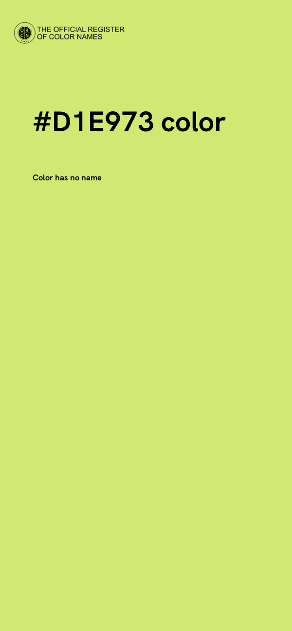#D1E973 color image