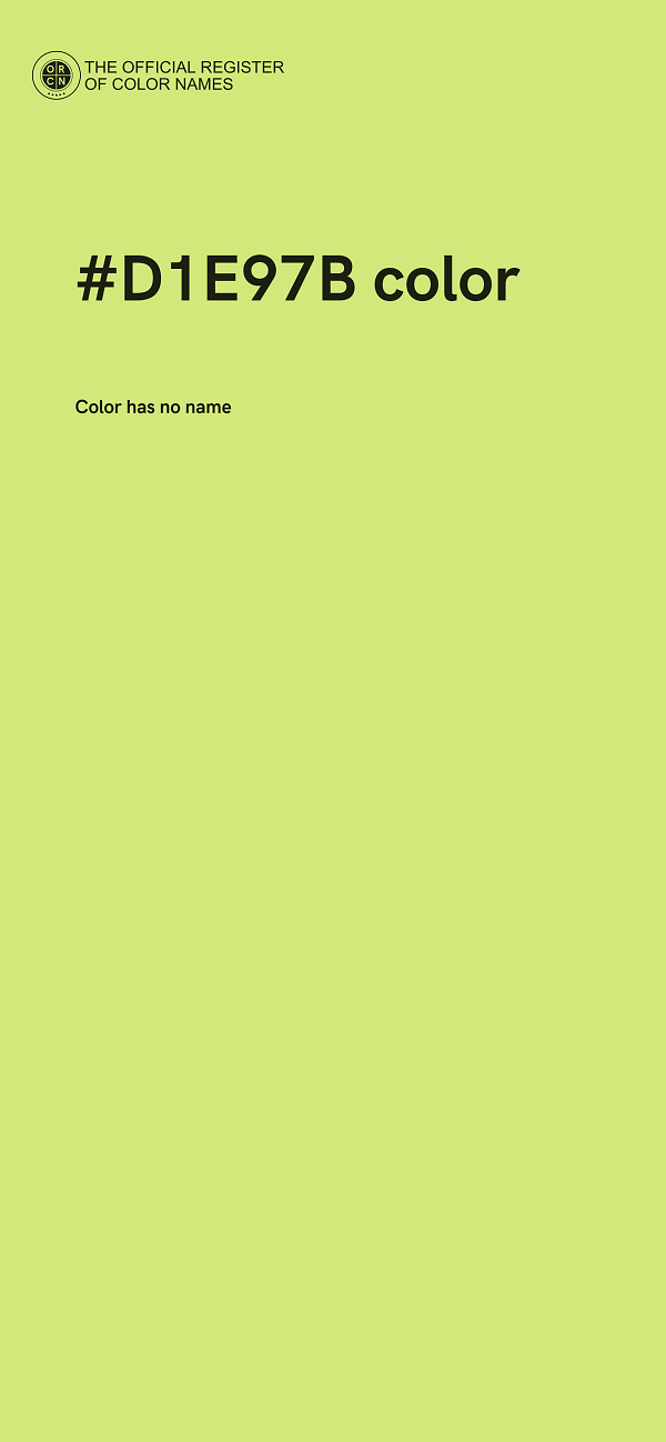 #D1E97B color image