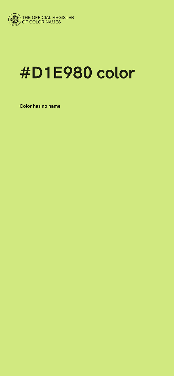 #D1E980 color image
