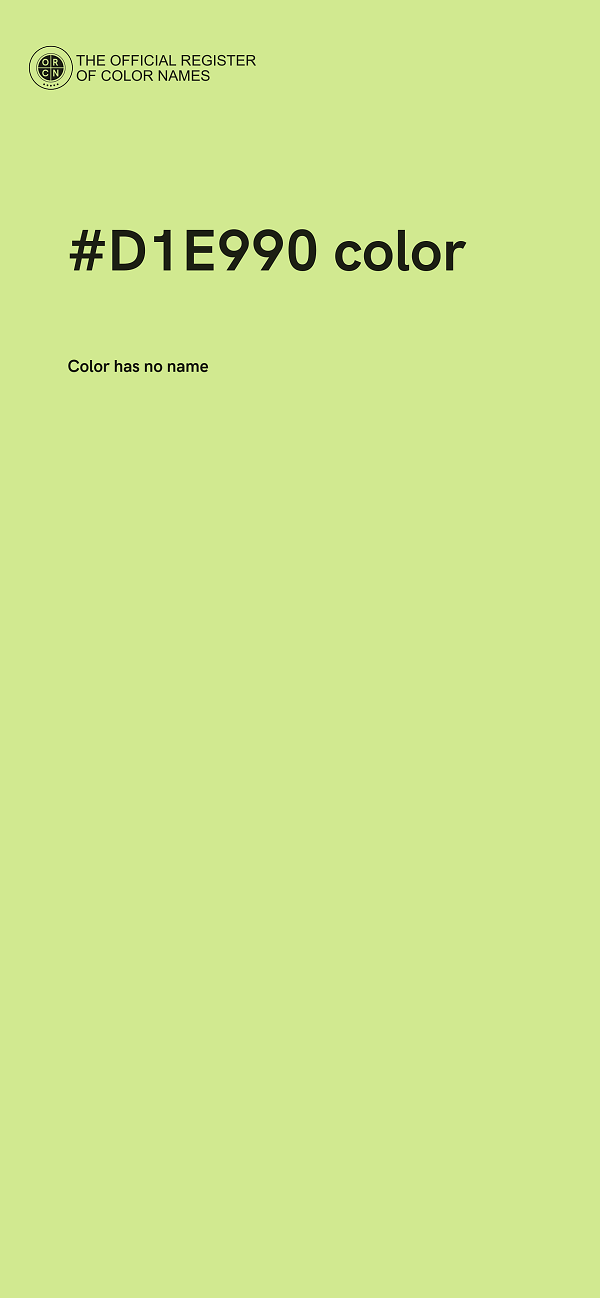 #D1E990 color image