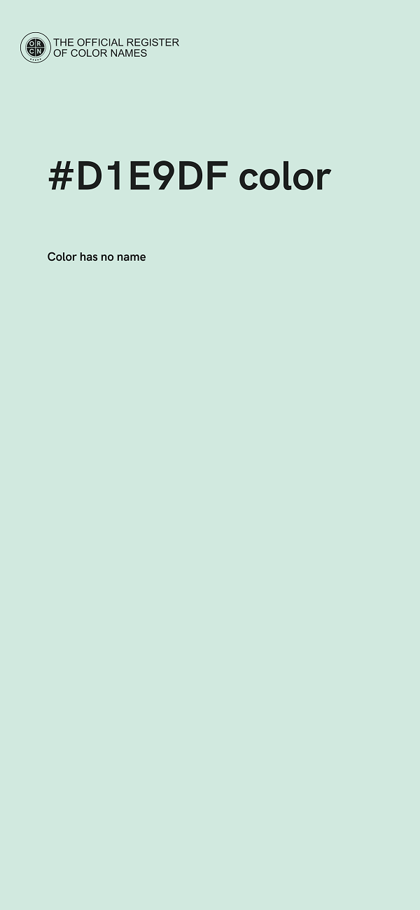 #D1E9DF color image