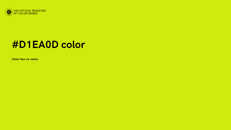 #D1EA0D color image