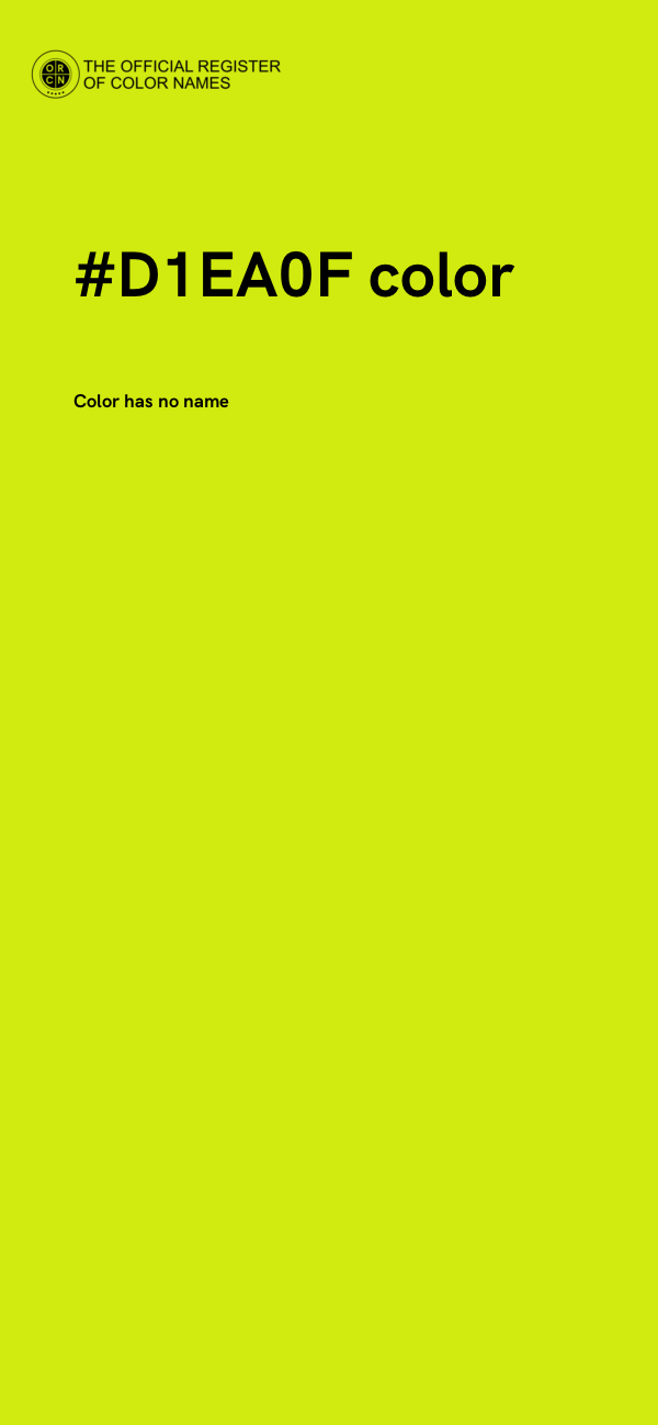 #D1EA0F color image