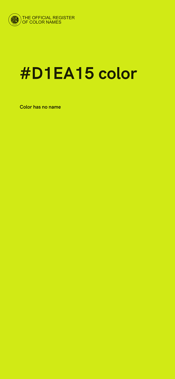 #D1EA15 color image