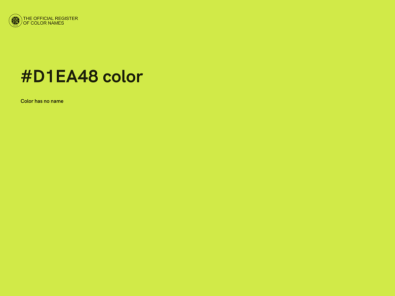 #D1EA48 color image