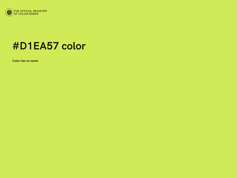 #D1EA57 color image