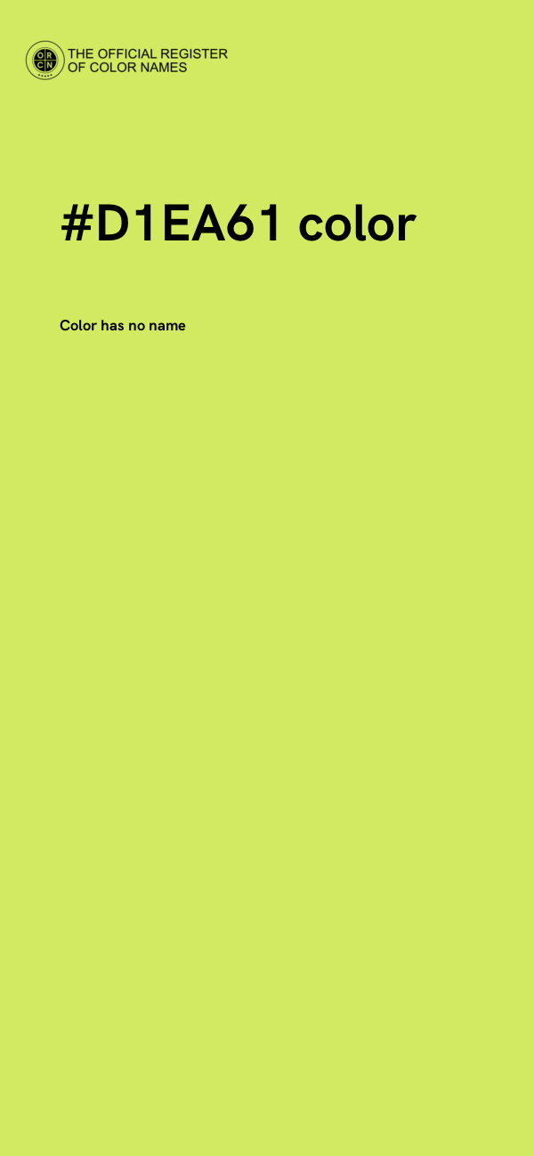 #D1EA61 color image