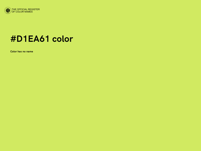 #D1EA61 color image