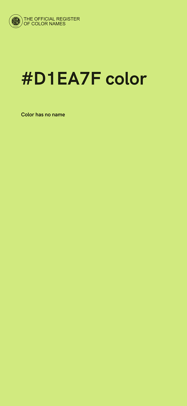 #D1EA7F color image