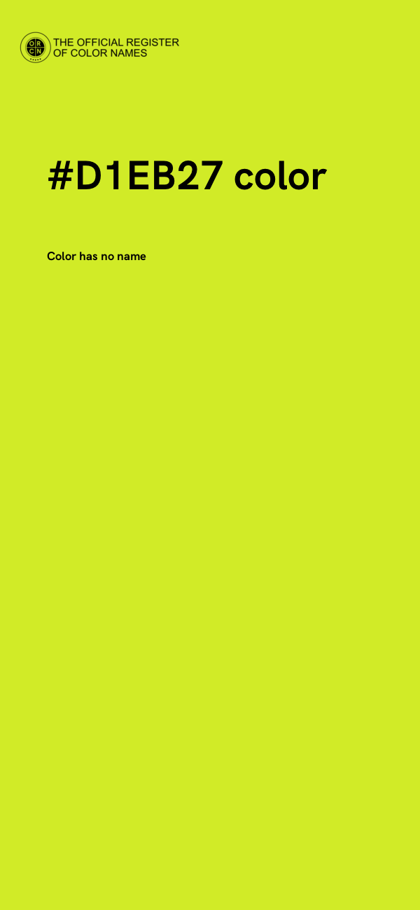 #D1EB27 color image