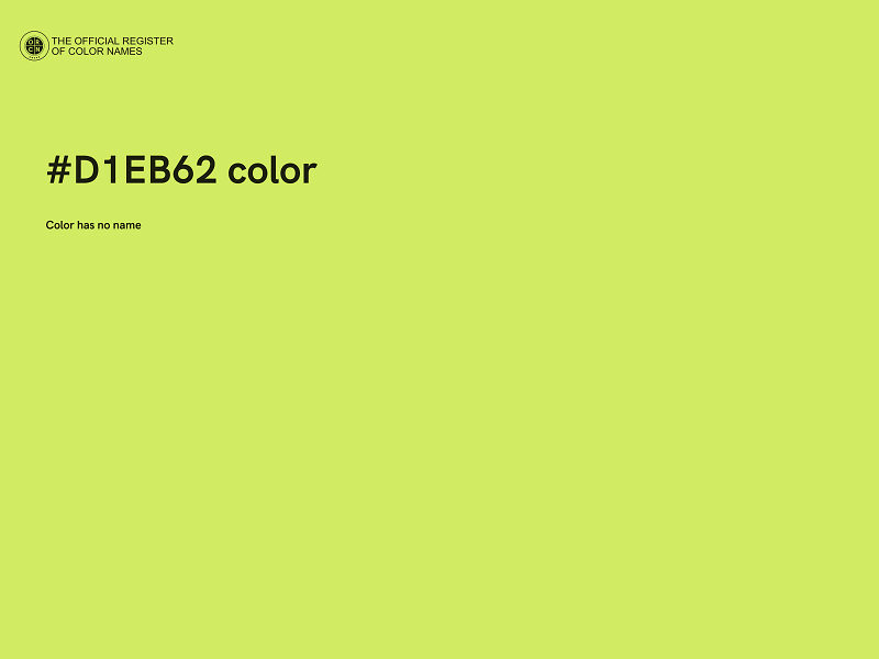 #D1EB62 color image