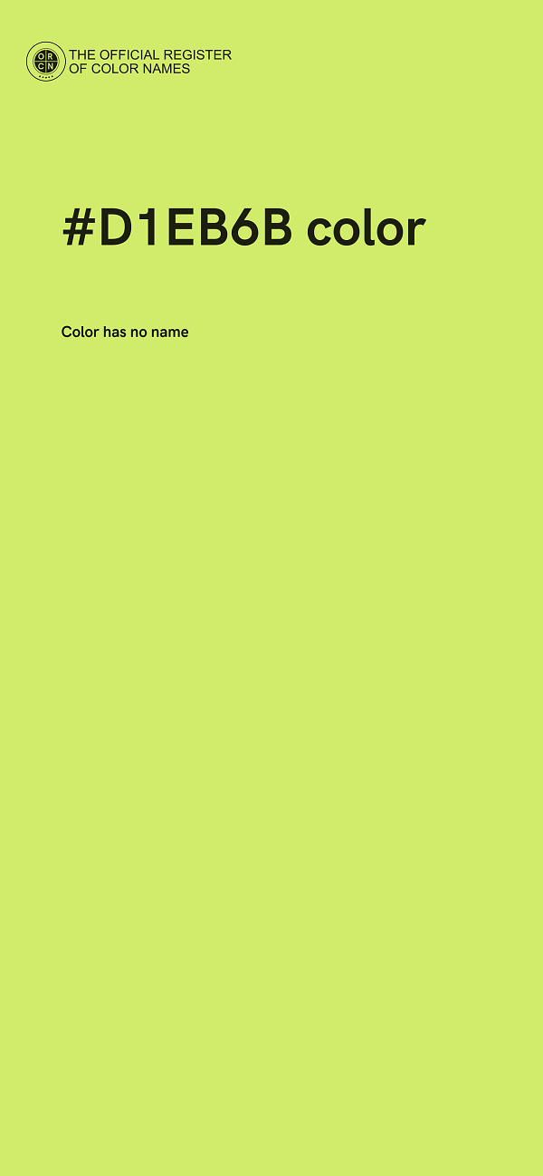 #D1EB6B color image