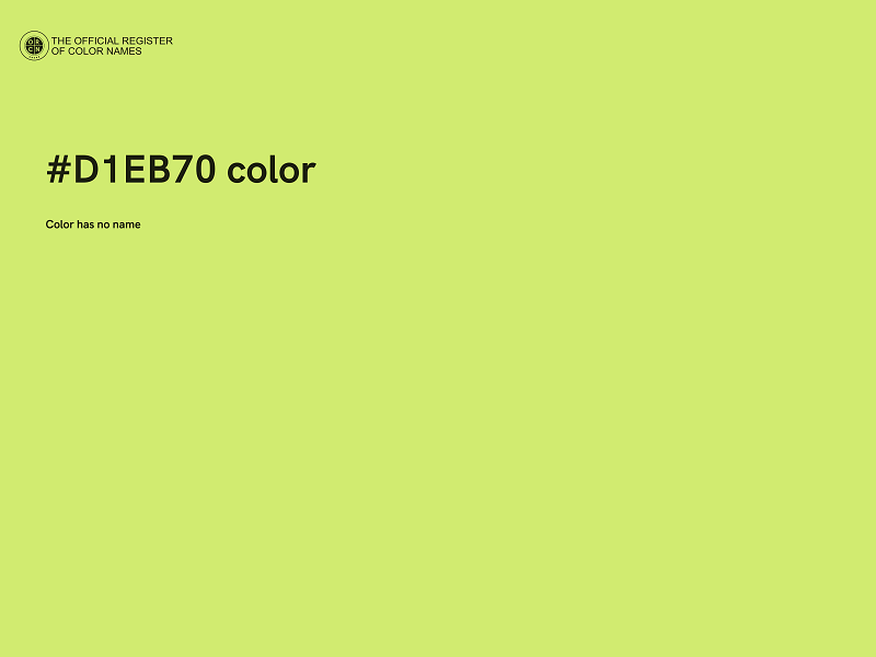 #D1EB70 color image