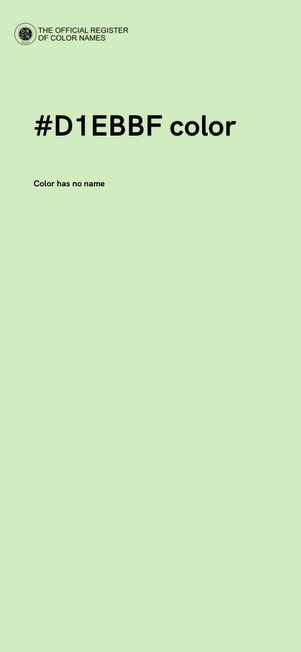 #D1EBBF color image