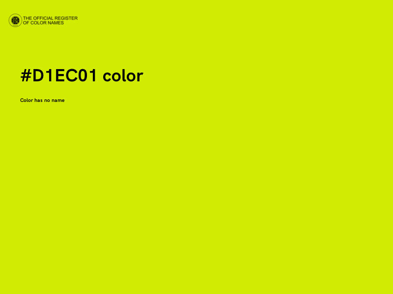 #D1EC01 color image