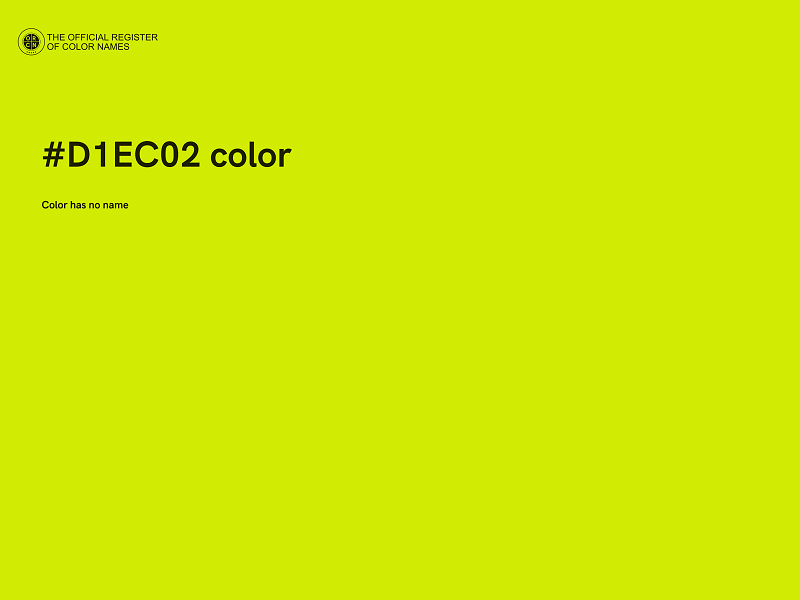 #D1EC02 color image