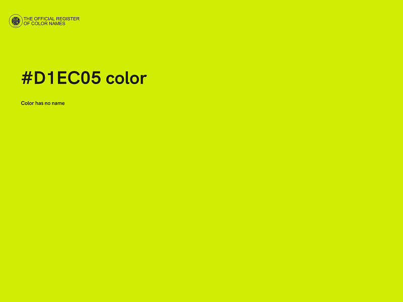 #D1EC05 color image