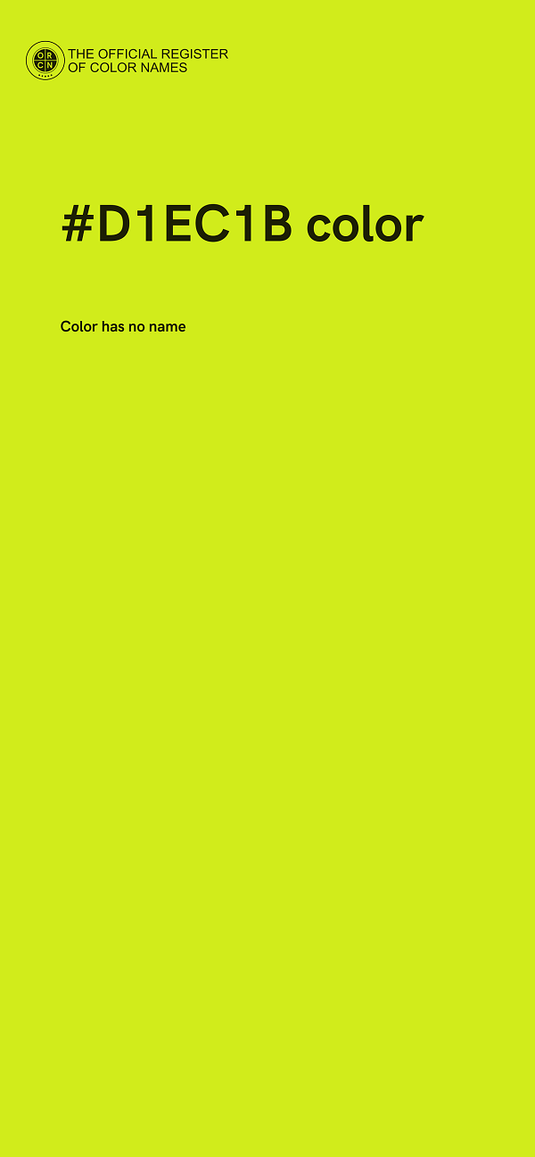 #D1EC1B color image