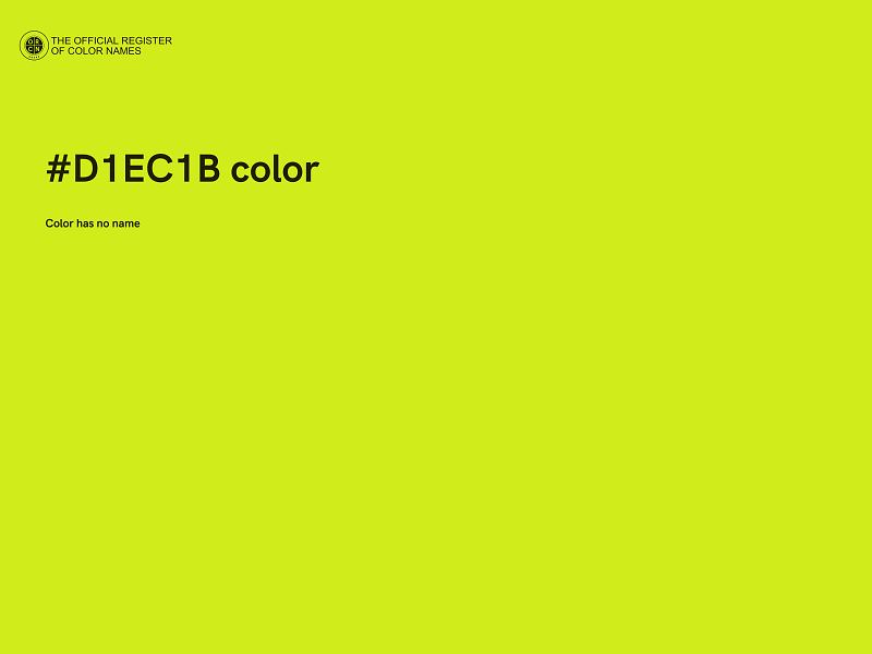 #D1EC1B color image