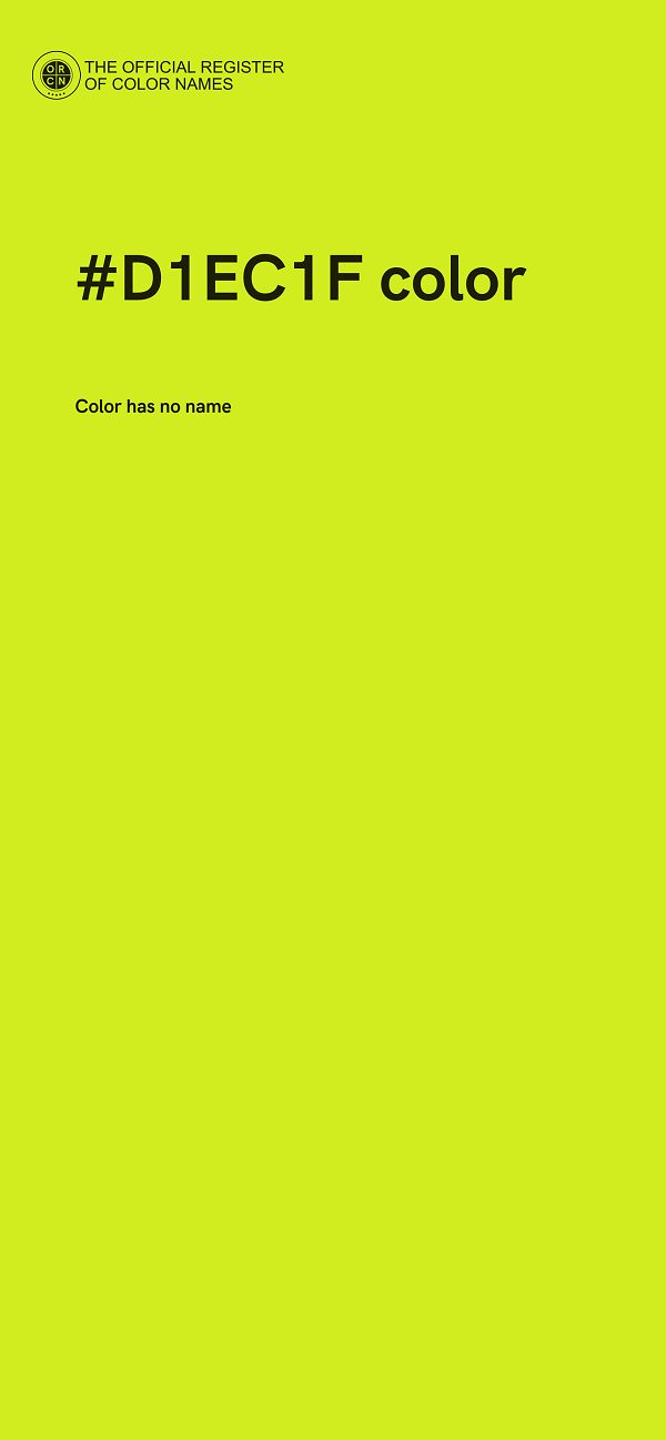 #D1EC1F color image
