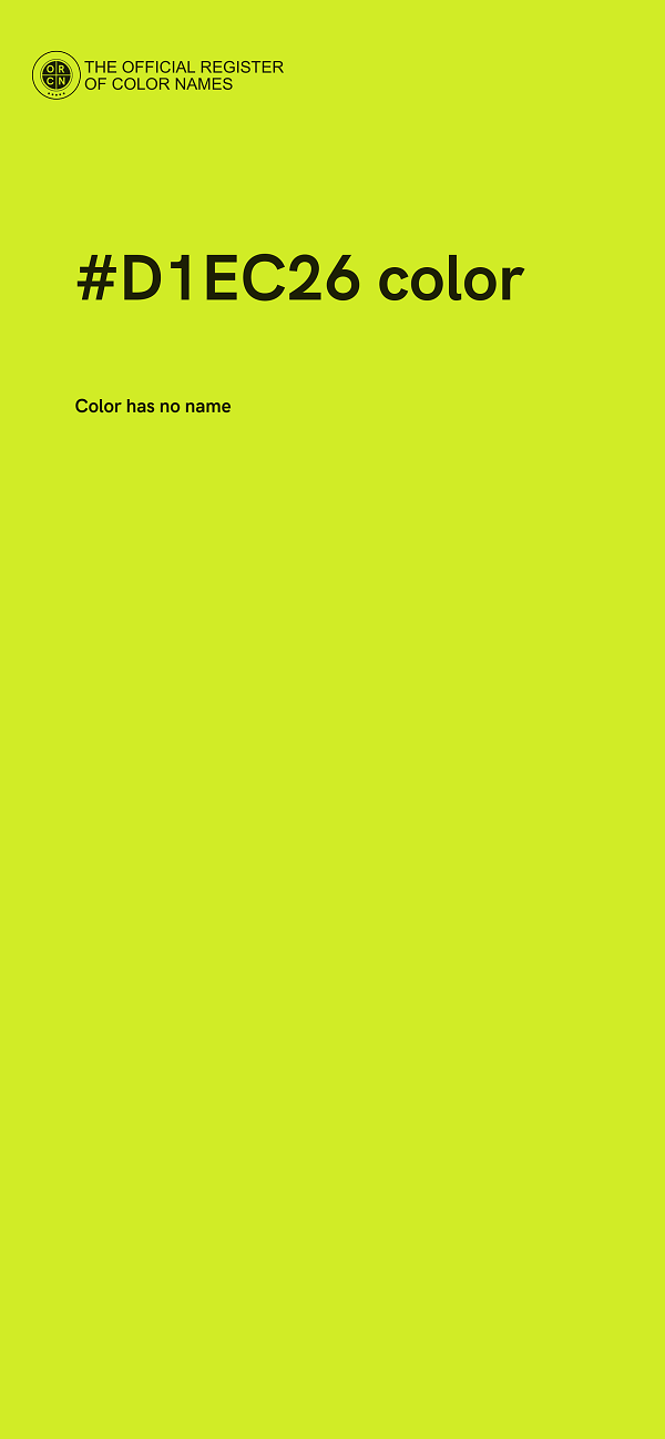 #D1EC26 color image