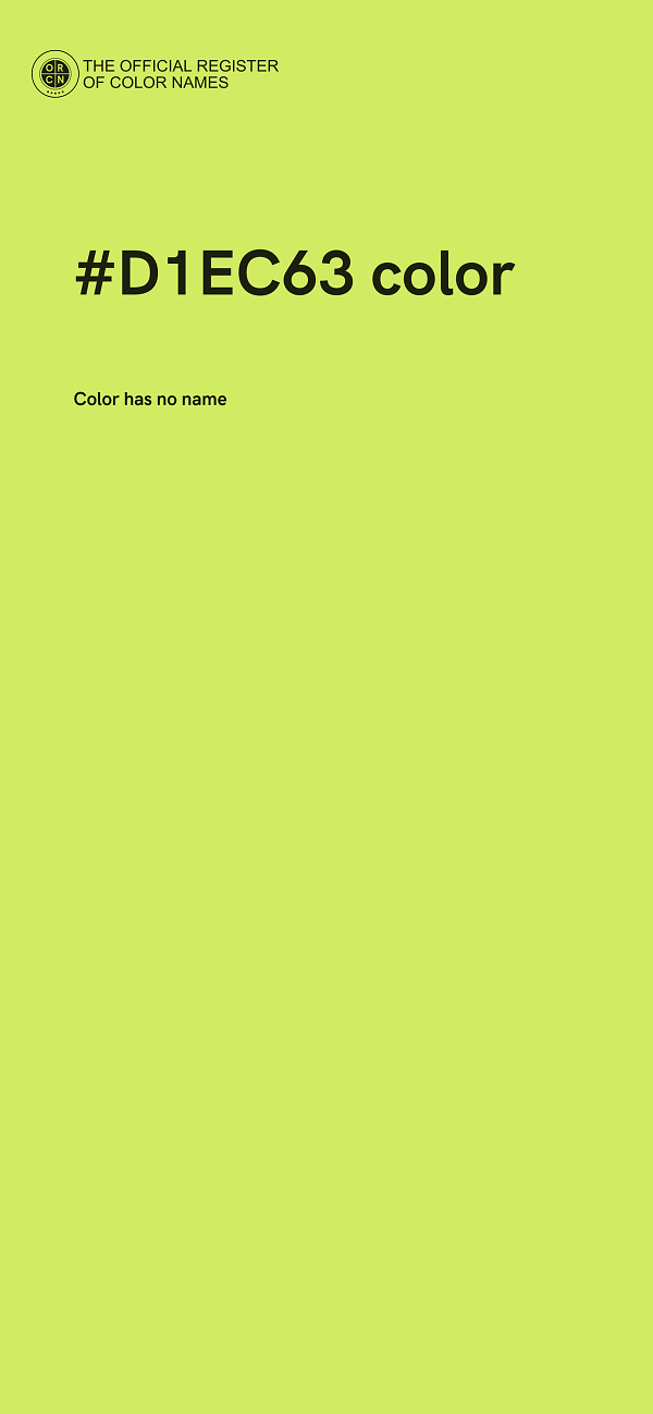 #D1EC63 color image