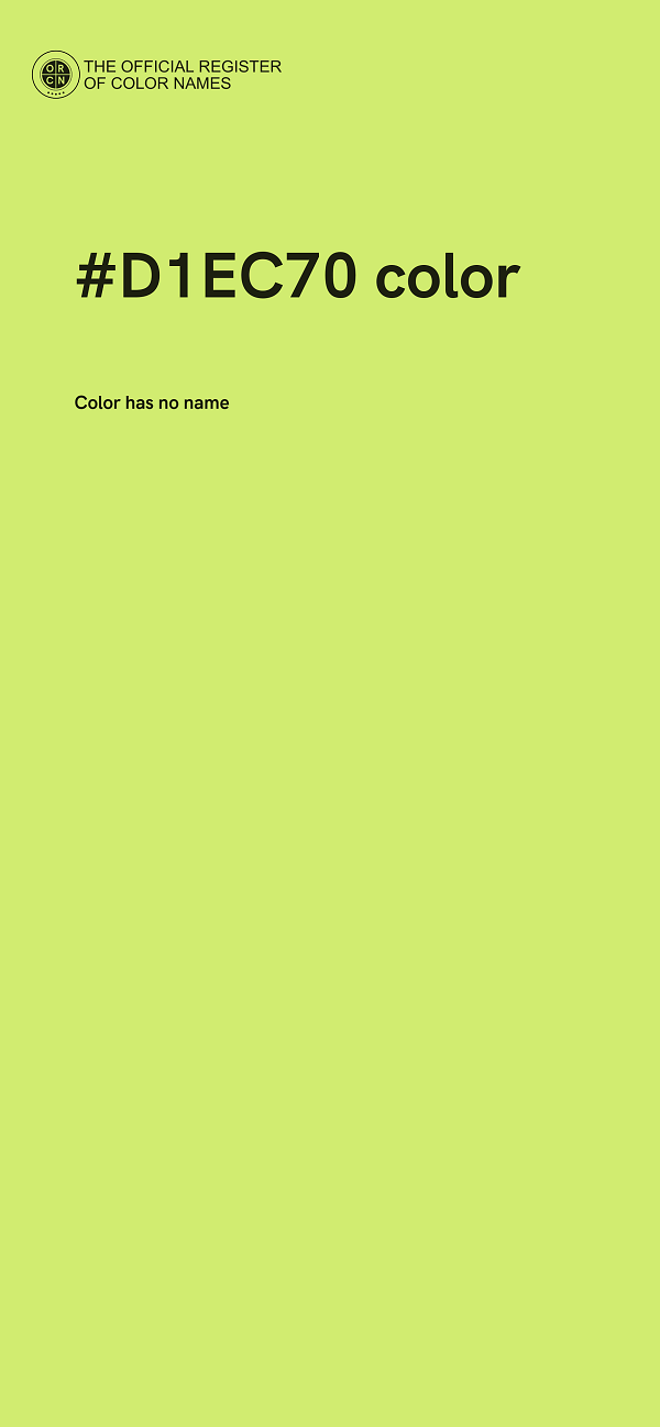 #D1EC70 color image
