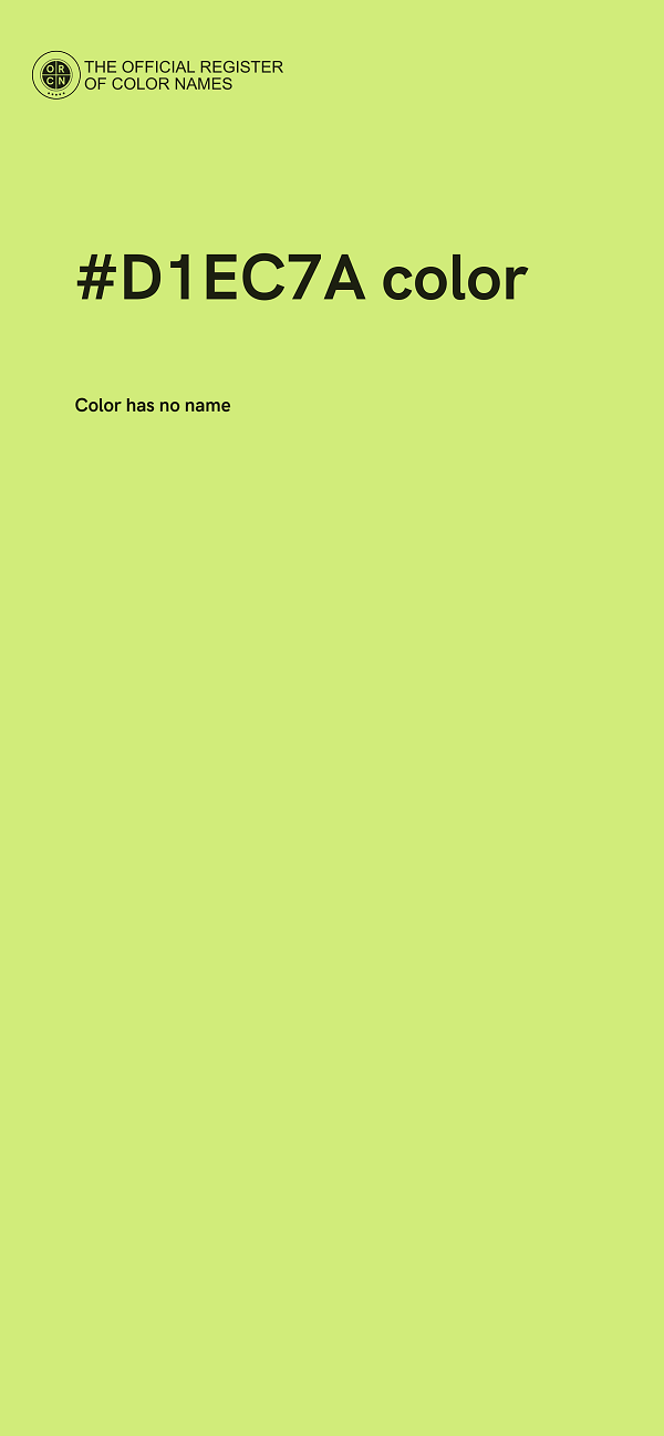 #D1EC7A color image