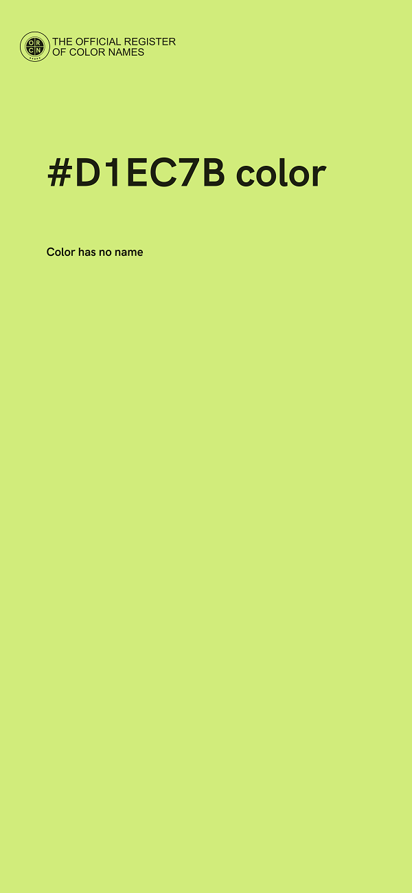 #D1EC7B color image
