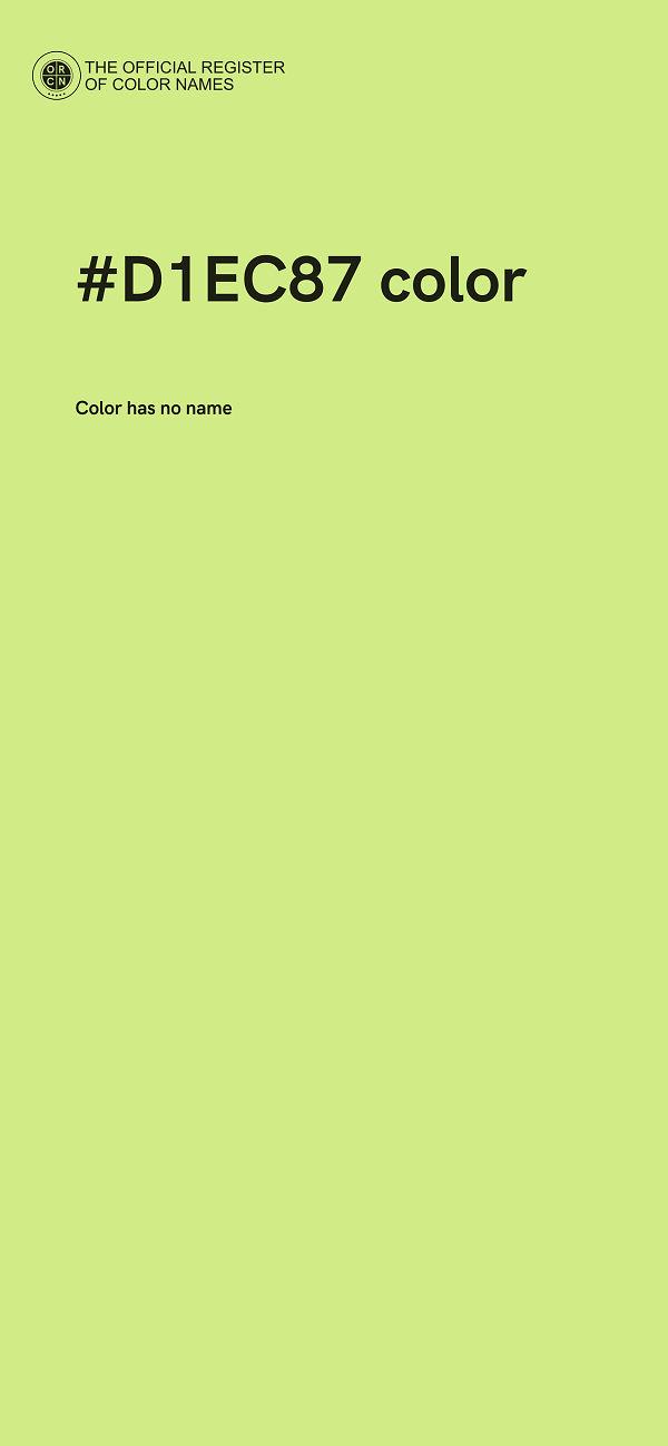 #D1EC87 color image