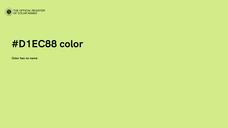 #D1EC88 color image