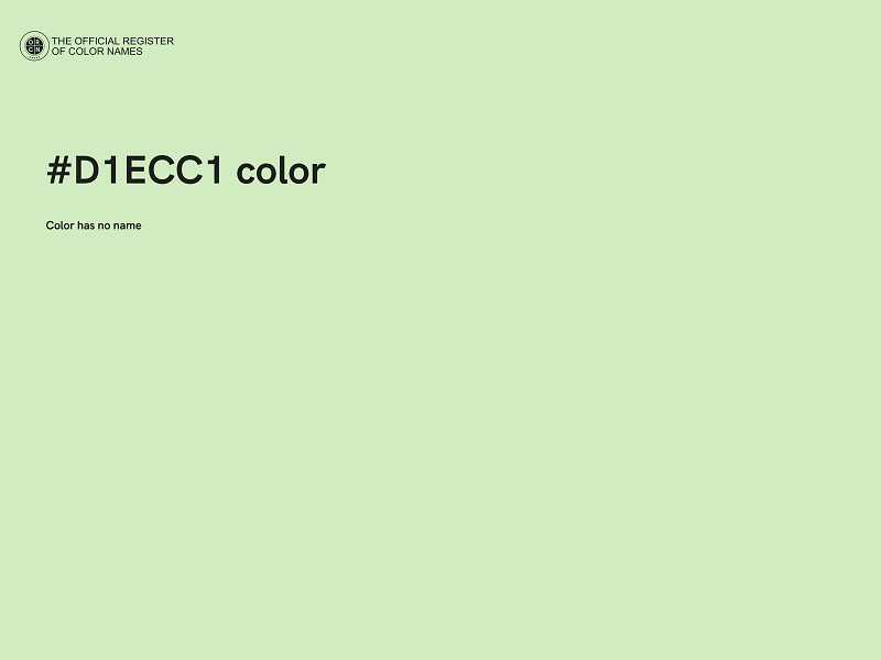 #D1ECC1 color image