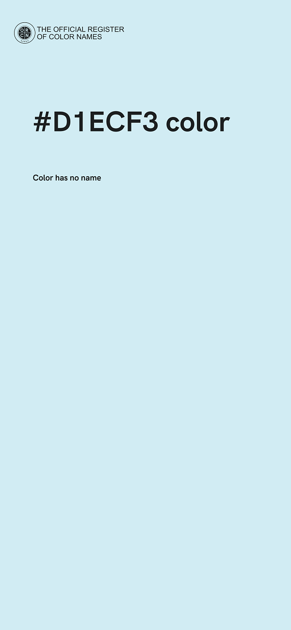 #D1ECF3 color image