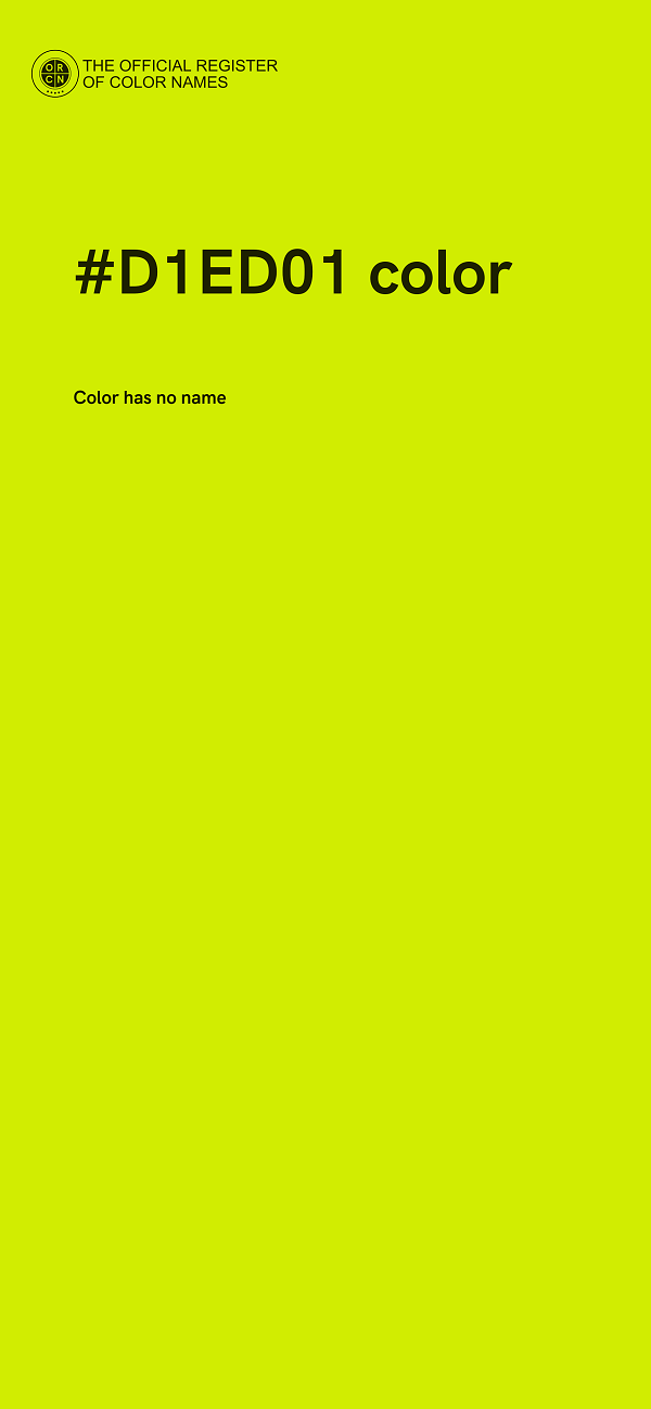 #D1ED01 color image