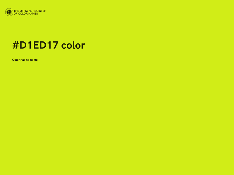 #D1ED17 color image