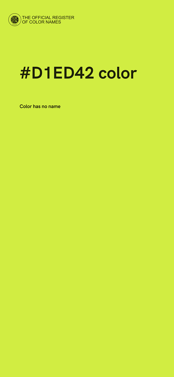 #D1ED42 color image