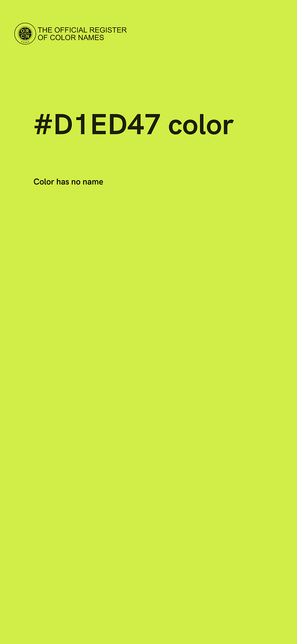 #D1ED47 color image