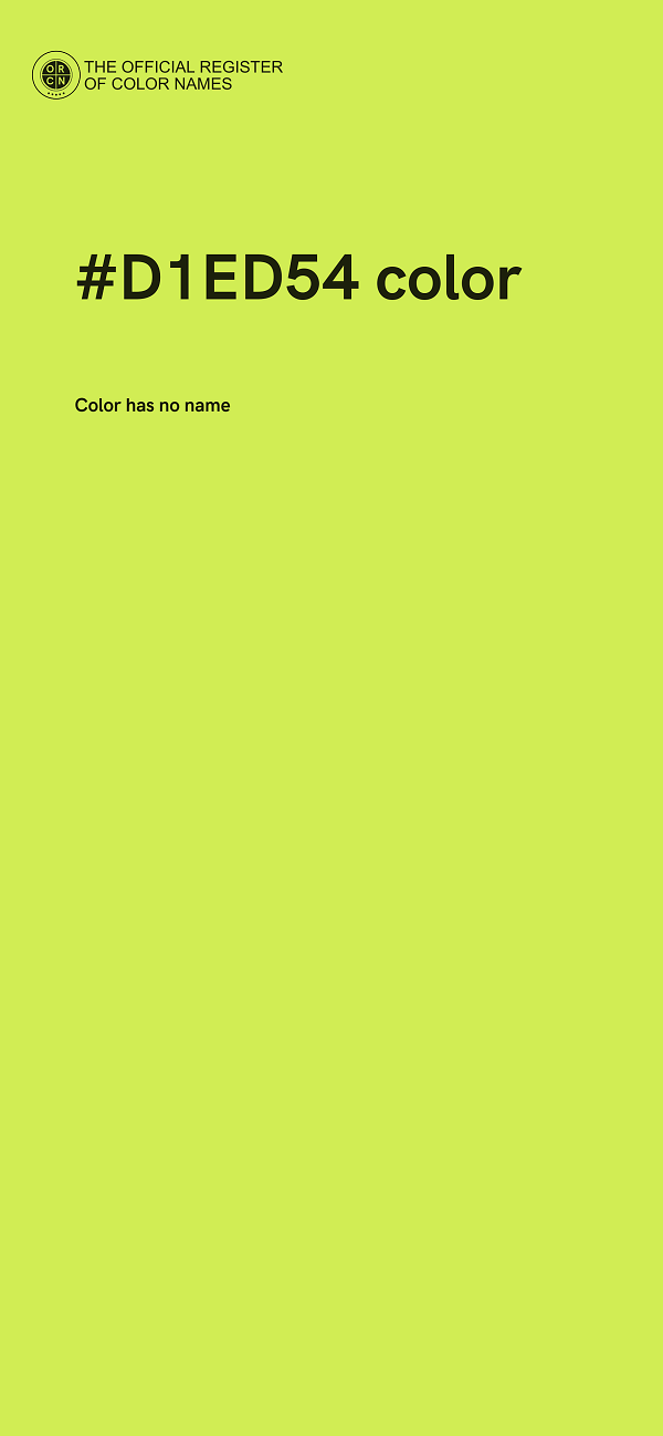 #D1ED54 color image