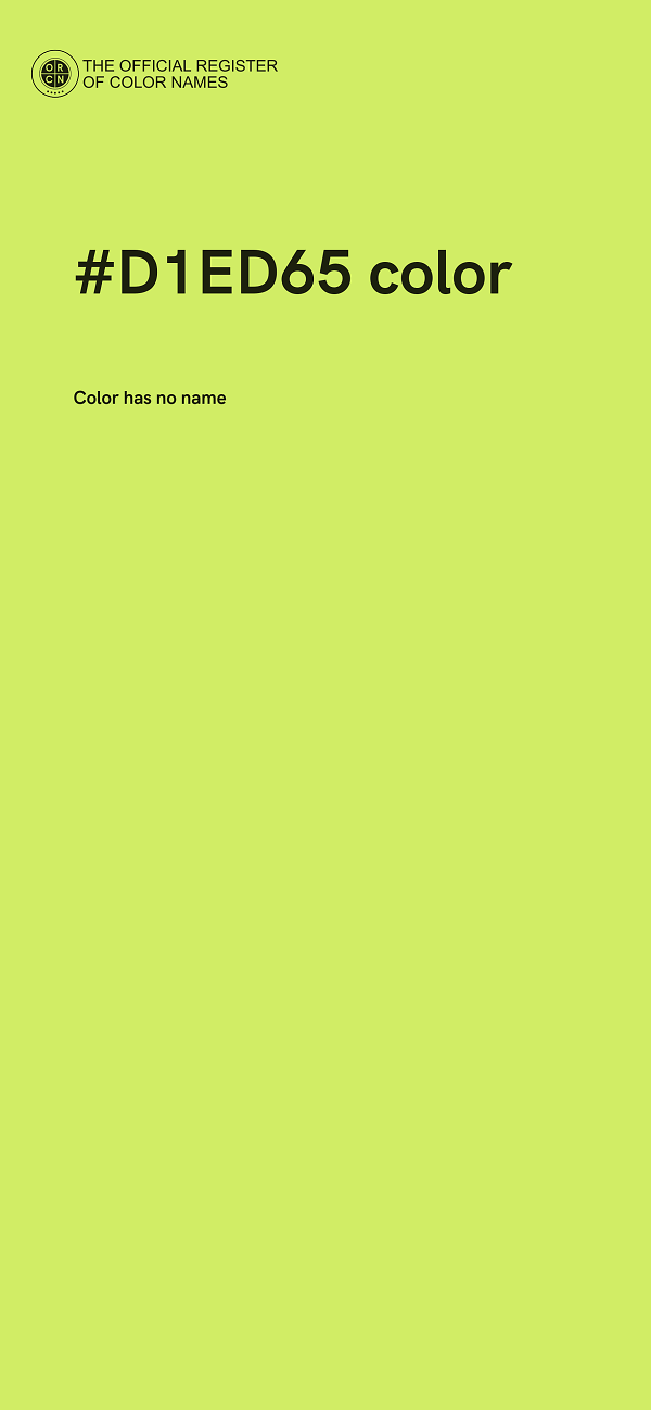 #D1ED65 color image