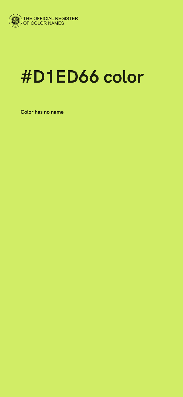 #D1ED66 color image