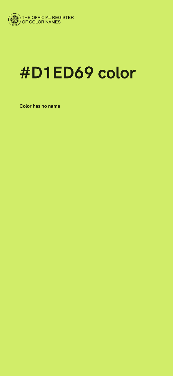 #D1ED69 color image