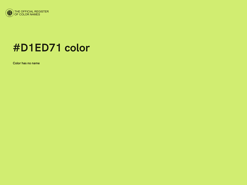 #D1ED71 color image