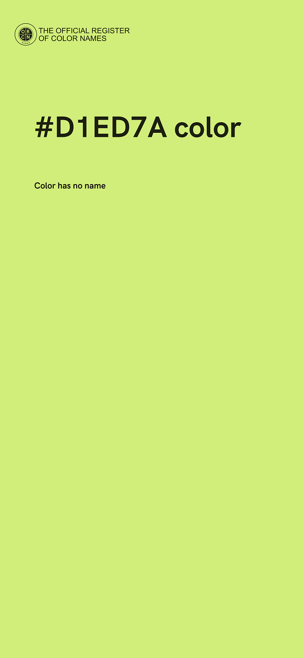 #D1ED7A color image